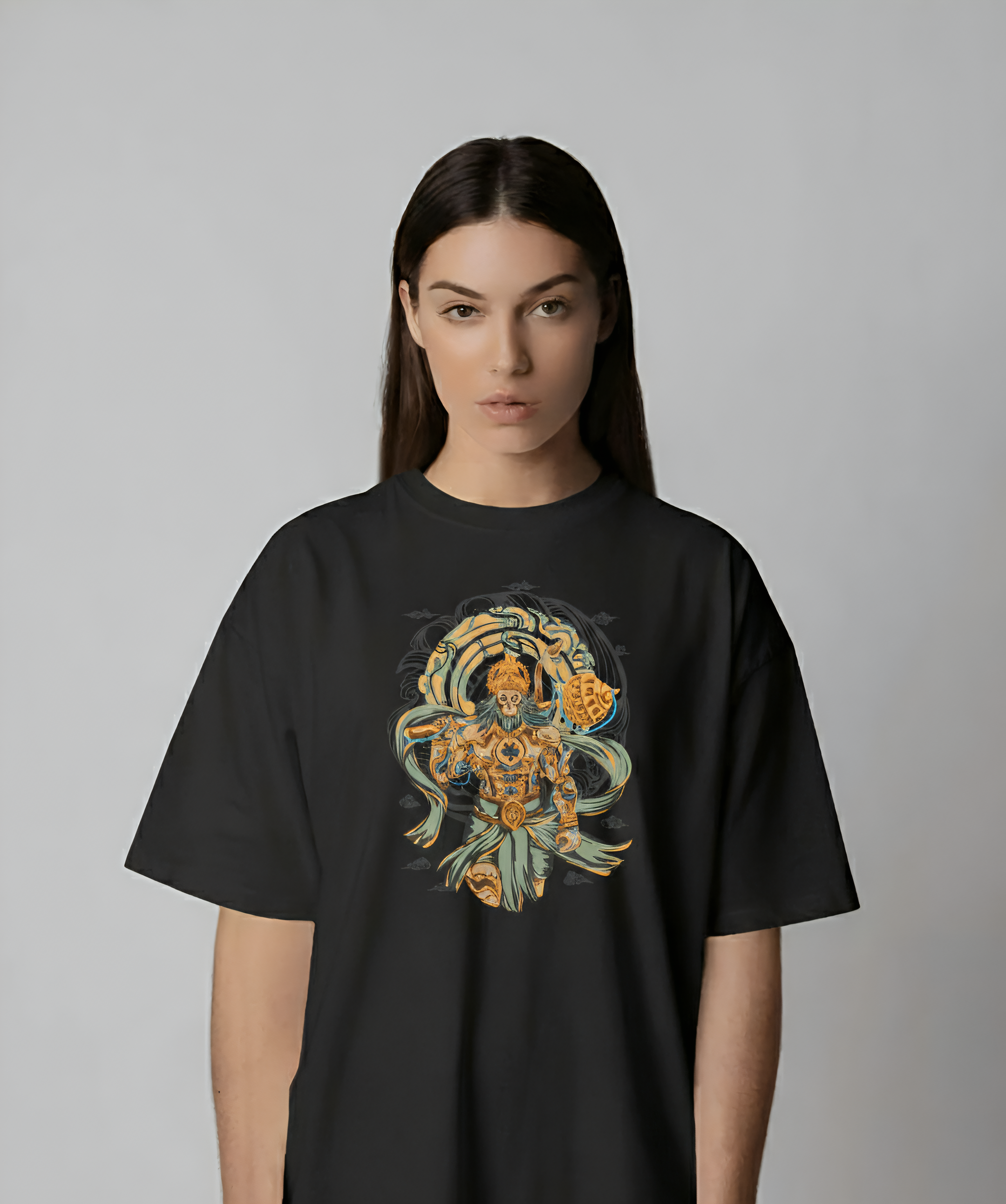Hanuman Ji Premium Oversized T-Shirt for Men & Women